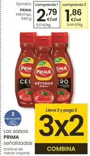 Oferta de Prima - Ketchup por 2,79€ en Eroski