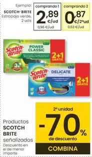 Oferta de Scotch-Brite - Estropajo Verde por 2,89€ en Eroski