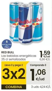 Oferta de Red Bull - Las Bebidas Energeticas por 1,59€ en Eroski