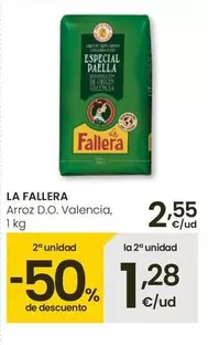 Oferta de La Fallera - Arroz D.O. Valencia por 2,55€ en Eroski