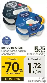 Oferta de Burgo De Arias - Queso Fresco por 5,75€ en Eroski