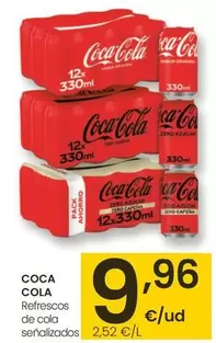 Oferta de Coca-Cola - Refrescos De Cola por 9,96€ en Eroski