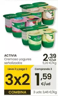 Oferta de Activia - Cremoso Yogures  por 2,39€ en Eroski