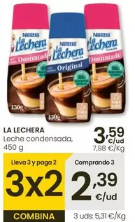 Oferta de Nestlé - La Lechera/ Leche Condensada por 3,59€ en Eroski