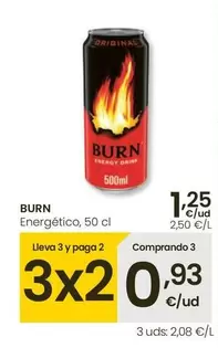 Oferta de Burn - Energético por 1,25€ en Eroski