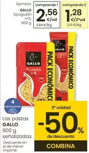 Oferta de Gallo - Spaguetti N°3 por 2,56€ en Eroski