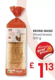 Oferta de Eroski Basic - Sliced Bread por 1,13€ en Eroski