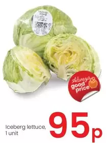 Oferta de Iceberg Lettuce por 0,95€ en Eroski