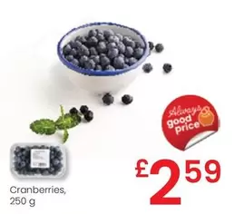 Oferta de Cranberries por 2,59€ en Eroski