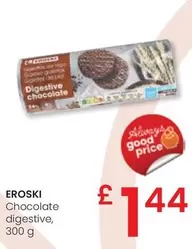 Oferta de Eroski - Chocolate Digestive por 1,44€ en Eroski