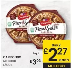 Oferta de Campofrío - Selected Pizzas por 3,03€ en Eroski