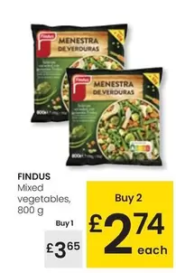 Oferta de Findus - Mixed Vegetables por 3,65€ en Eroski