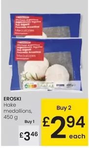 Oferta de Eroski - Hake Medallions por 3,46€ en Eroski