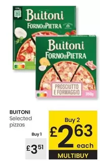 Oferta de Buitoni - Selected Pizzas por 3,51€ en Eroski