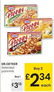 Oferta de Dr Oetker - Selected Panninis por 3,13€ en Eroski