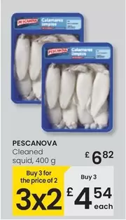 Oferta de Pescanova - Cleaned Squid por 6,82€ en Eroski