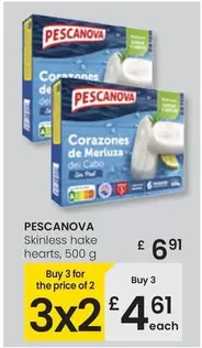 Oferta de Pescanova - Skinless Hake Hearts por 6,91€ en Eroski