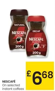 Oferta de Nescafé - On Selected Instant Coffees por 6,68€ en Eroski