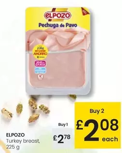 Oferta de Elpozo - Turkey Breast por 2,78€ en Eroski