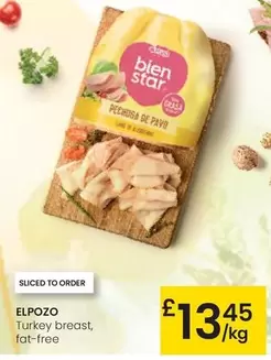 Oferta de Elpozo - Turkey Breast/ Fat Free por 13,45€ en Eroski