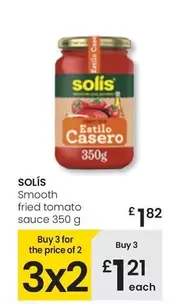 Oferta de Solís - Smooth Fried Tomato Sauce por 1,82€ en Eroski