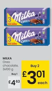 Oferta de Milka - Oreo Chocolate por 4,63€ en Eroski