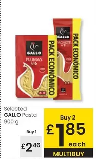 Oferta de Gallo - Selected Pasta 900 G por 2,46€ en Eroski