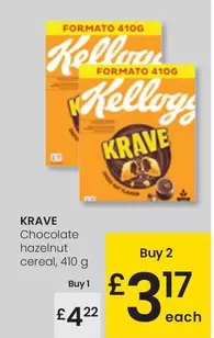 Oferta de Krave - Chocolate Hazelnut Cereal por 4,22€ en Eroski
