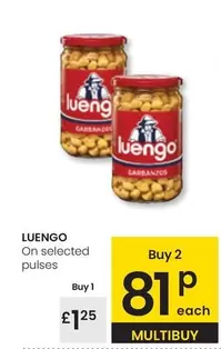 Oferta de Luengo - On Selected Pulses por 1,25€ en Eroski