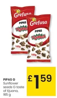 Oferta de Grefusa - Sunflower Seeds G Taste Of Tijuana por 1,59€ en Eroski