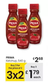 Oferta de Prima - Ketchup por 2,68€ en Eroski