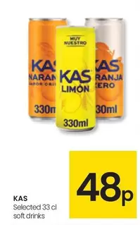 Oferta de Kas - Selected 33 Cl Soft Drinks por 0,48€ en Eroski