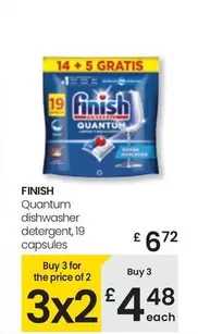Oferta de Finish -  Quantum Dishwasher Detergent por 6,72€ en Eroski