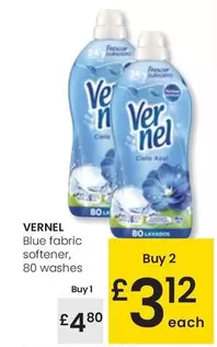 Oferta de Vernel - Blue fabric softener por 4,8€ en Eroski