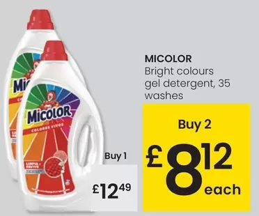 Oferta de Micolor - Bright Colours Gel Detergent por 12,49€ en Eroski