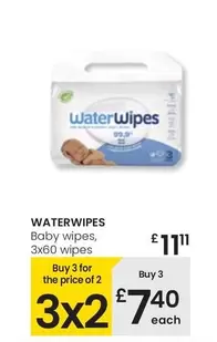 Oferta de Waterwipes - Baby Wipes por 11,11€ en Eroski