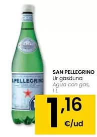 Oferta de San Pellegrino - Agua Con Gas por 1,16€ en Eroski