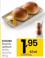 Oferta de Eugoba - Bollito Brioche por 1,95€ en Eroski