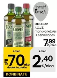 Oferta de Coosur - A.O.V.E Monovarietales por 7,99€ en Eroski