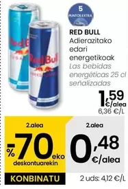 Oferta de Red Bull - Las Bebidas Energéticas por 1,59€ en Eroski