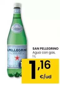 Oferta de San Pellegrino - Agua Con Gas por 1,16€ en Eroski