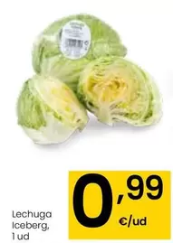 Oferta de Lechuga Iceberg por 0,99€ en Eroski