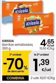 Oferta de Krissia - Barritas Señalizadas por 4,65€ en Eroski