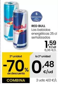 Oferta de Red Bull - Las Bebidas Energéticas por 1,59€ en Eroski