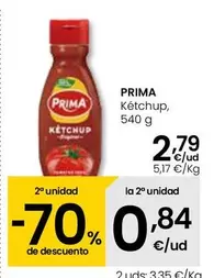 Oferta de Prima - Ketchup por 2,79€ en Eroski