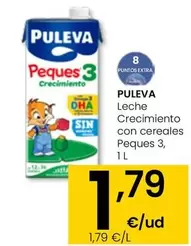 Oferta de Puleva - Leche Crecimiento Con Cereales Peques 3 por 1,79€ en Eroski