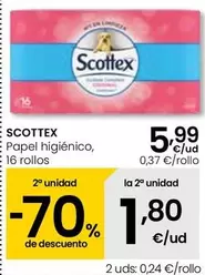Oferta de Scottex - Papel Higienico por 5,99€ en Eroski