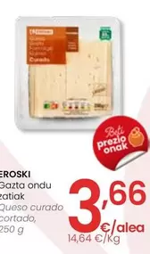 Oferta de Eroski - Queso Curado Cortado por 3,66€ en Eroski