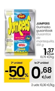 Oferta de Jumpers - Gusanitos De Mantequilla por 1,37€ en Eroski