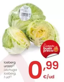 Oferta de Lechuga Iceberg por 0,99€ en Eroski